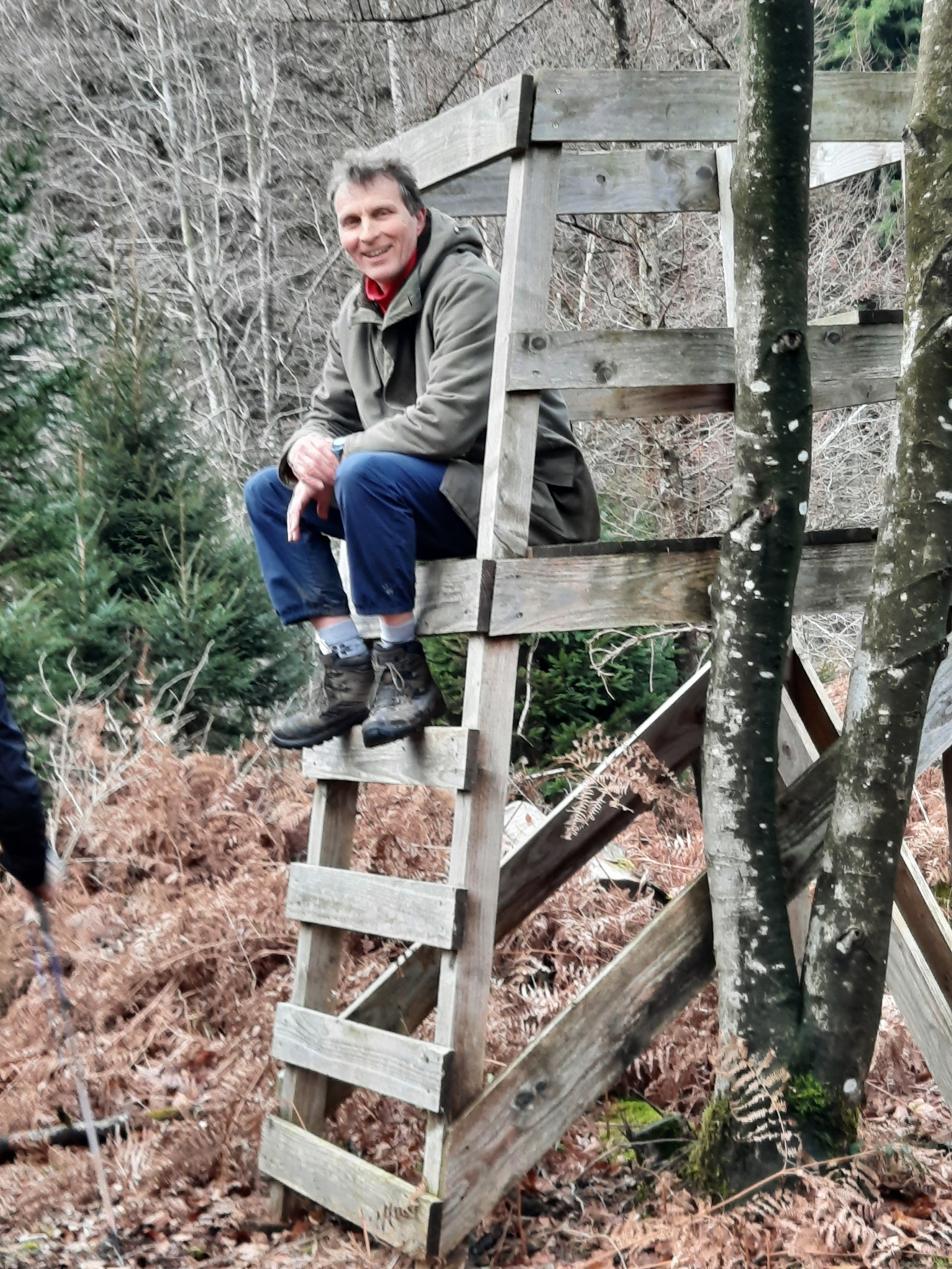 Jean-Marie veille au bon déroulé de la randonnée