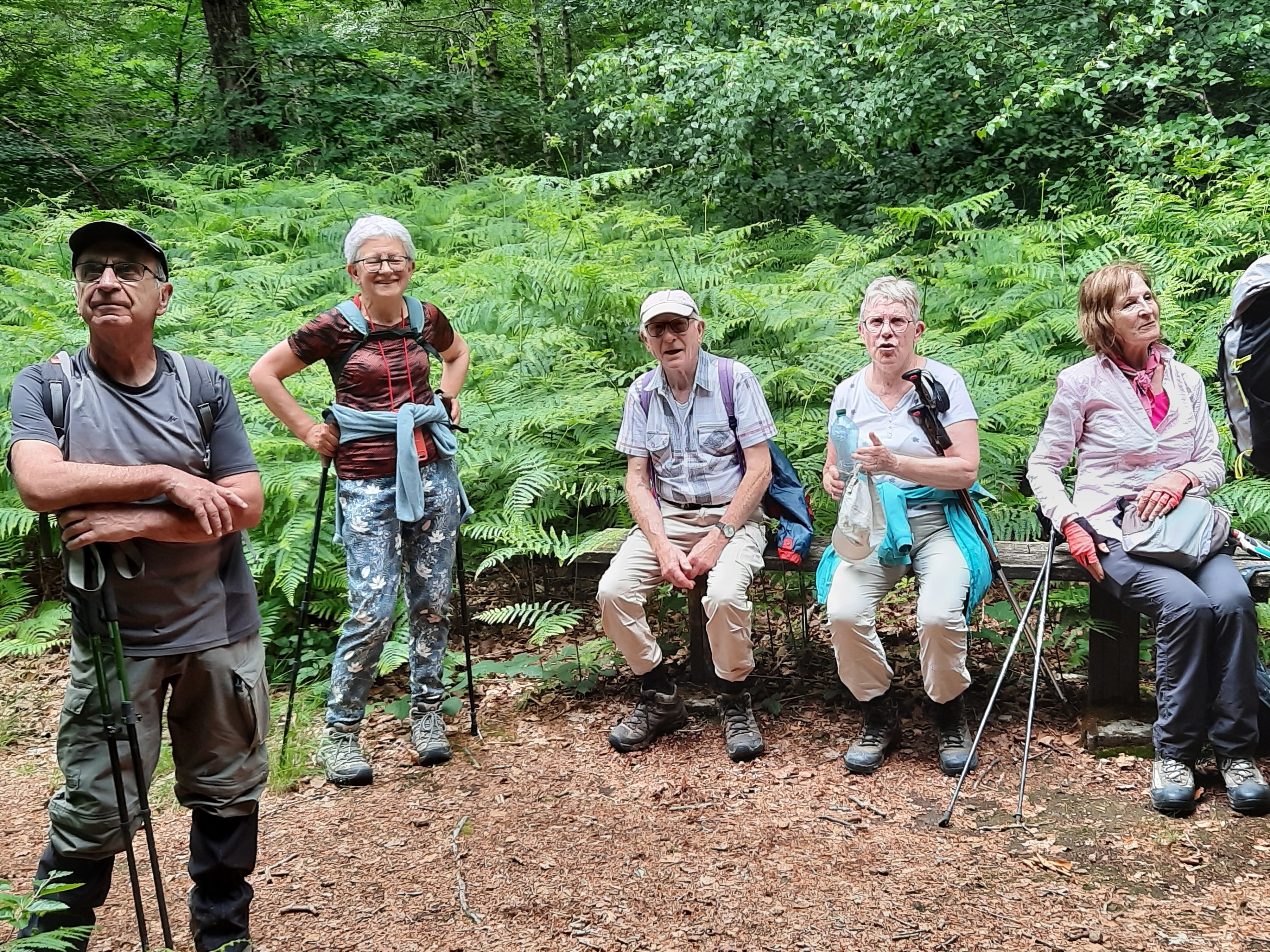 Pause devant le fau de Valmy