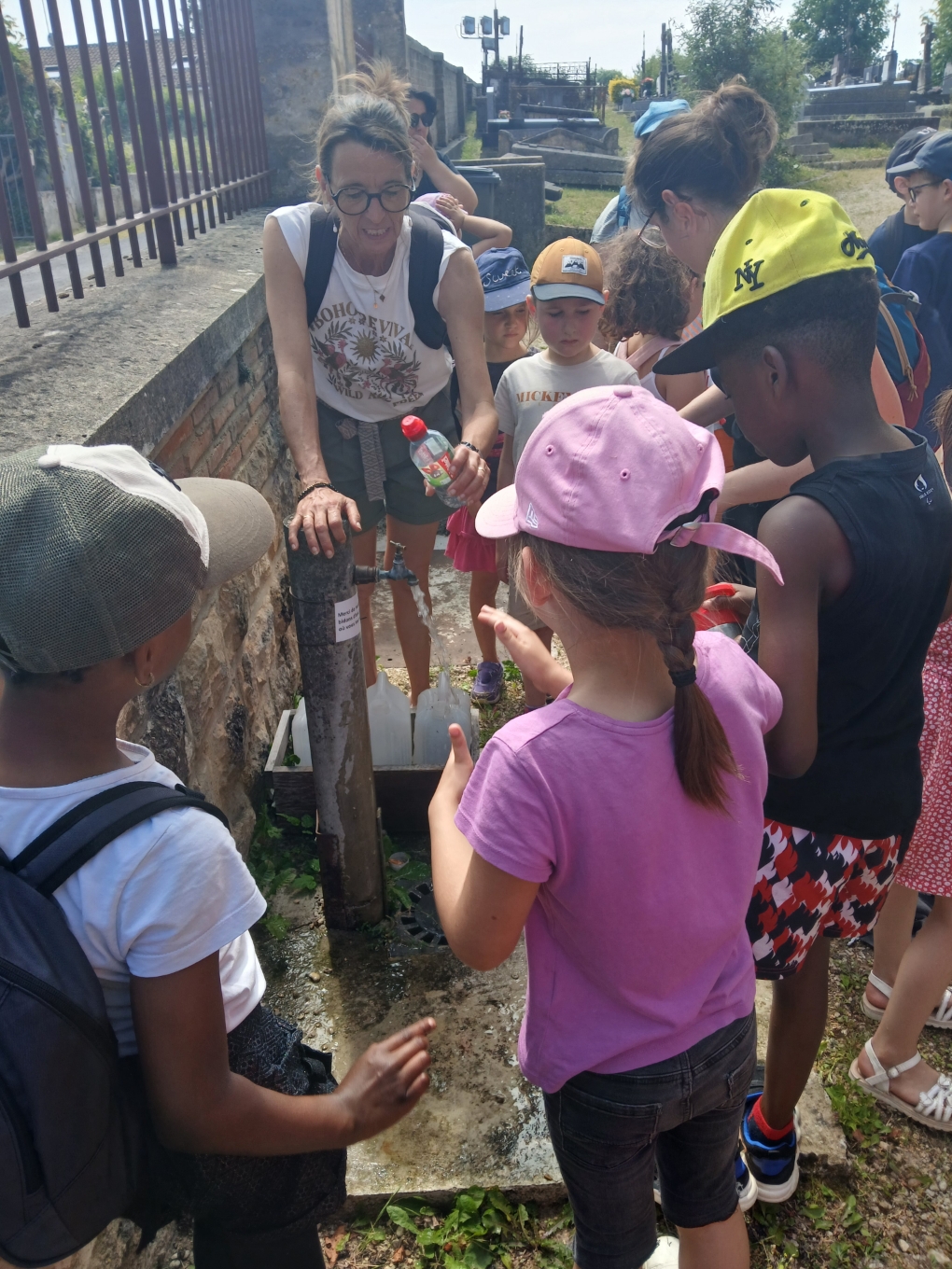 avant de repartir, provision d'eau il fait chaud