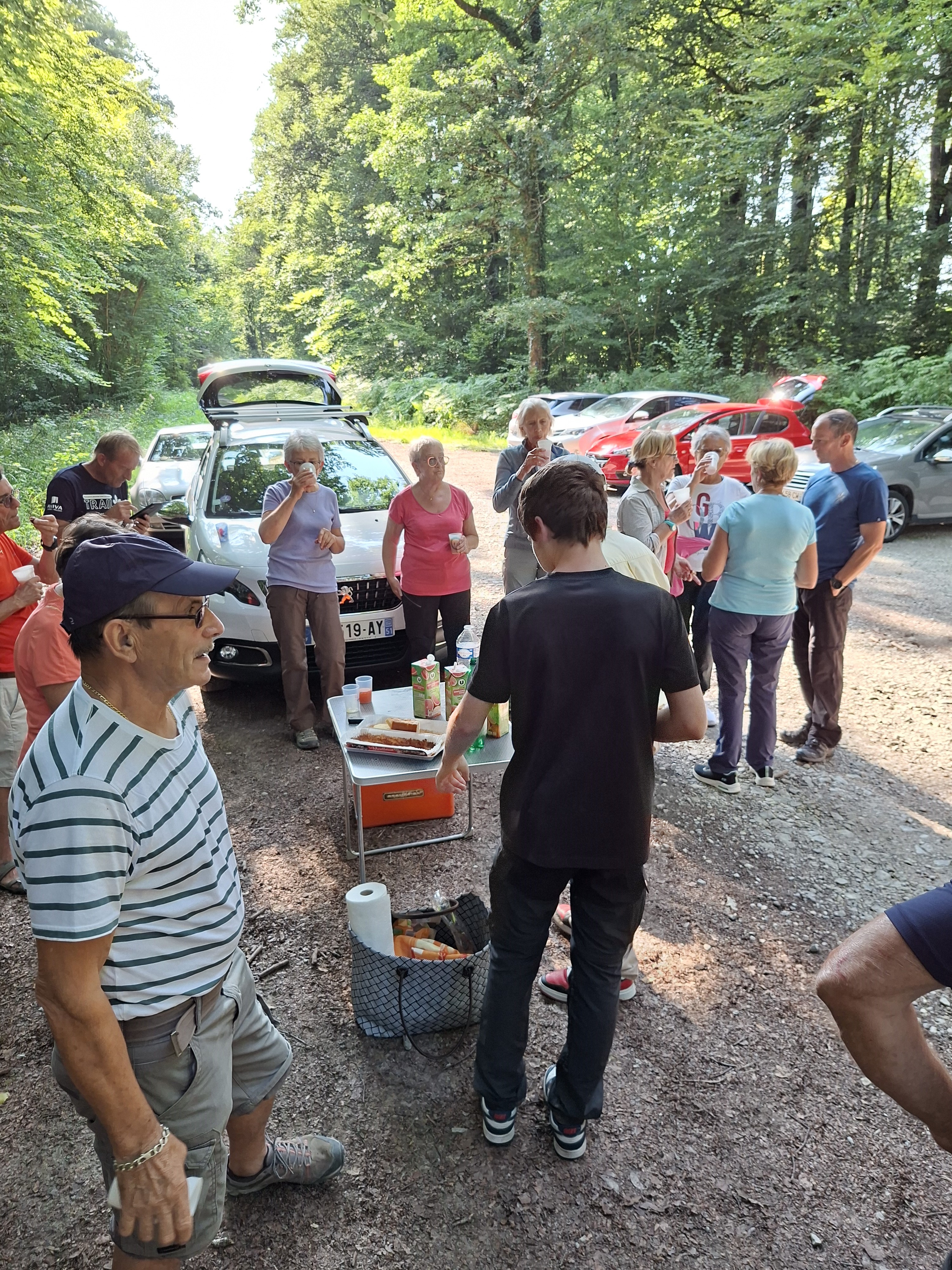 fin de rando. moment convivial