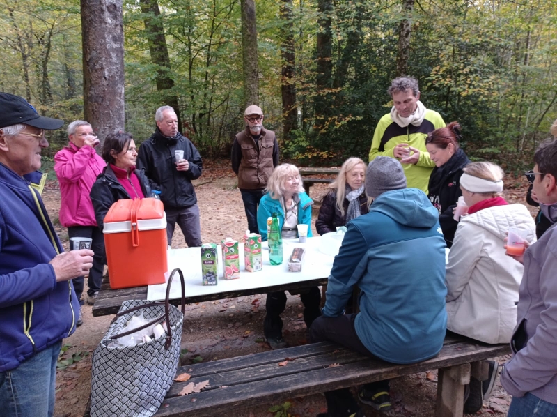 Petit moment convivial pour finir cette rando.